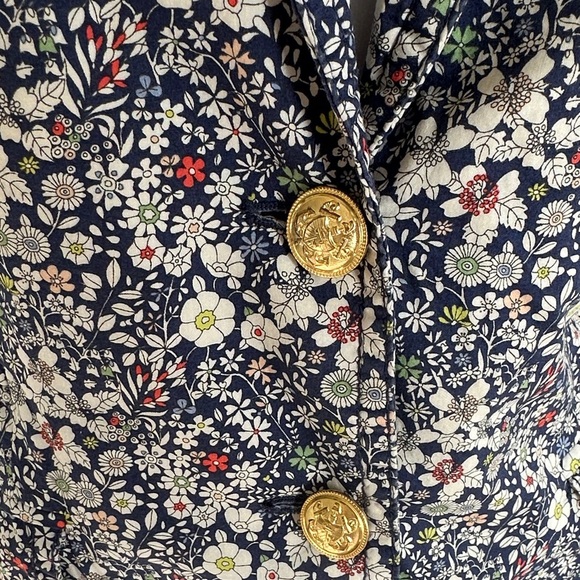 J. Crew Black and Cream Floral Blazer - Picture 3 of 7